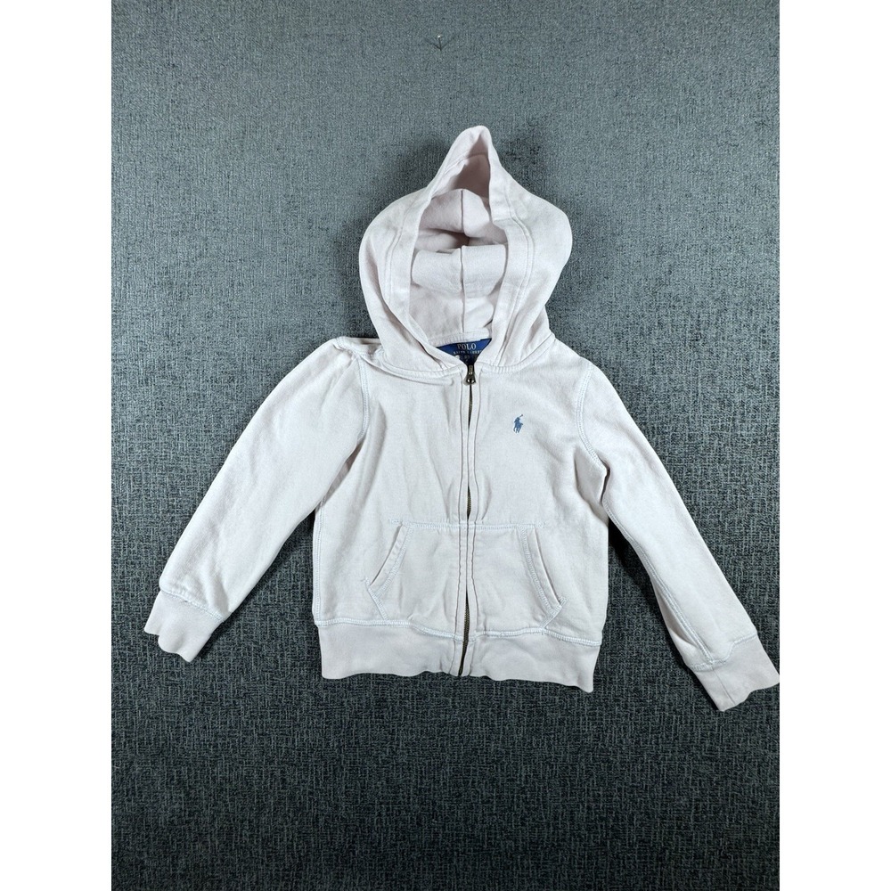 Polo Ralph Lauren Full Zip Girls Light Pink Jacket Size 7